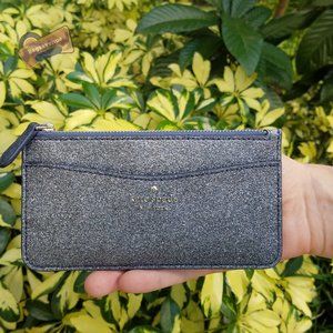 Blue Lola Large Slim Card Holder Dusk Navy Glitter